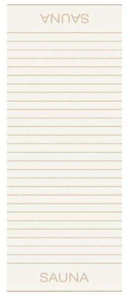 Ręcznik plażowy Balance Sauna 80x200 naturalny 33 frotte 500g/m2 100% bawełna Cawoe