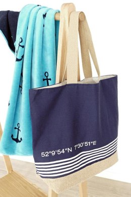 Ręcznik plażowy Beach 80x180 turkusowy 41 frotte 430g/m2 100% bawełna Cawoe