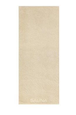 Ręcznik plażowy Pure 80x200 beżowy frotte 370 frotte 500g/m2 100% bawełna Cawoe