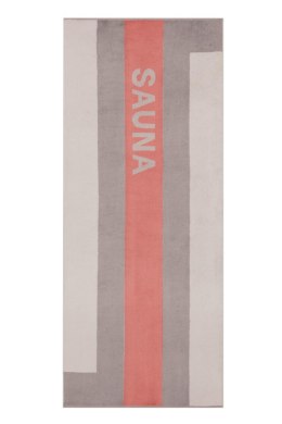 Ręcznik plażowy Sauna 80x200 piaskowy 33 frotte 480g/m2 100% bawełna Cawoe