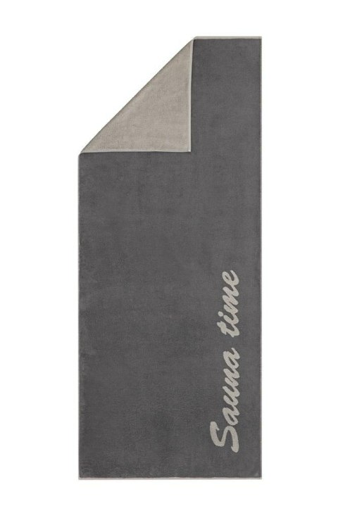 Ręcznik plażowy Saune-Time 80x200 antracytowy 77 frotte 480g/m2 100% bawełna Cawoe Ręcznik plażowy Saune-Time 80x200 antracytowy 77 frotte 480g/m2 100% bawełna Cawoe
