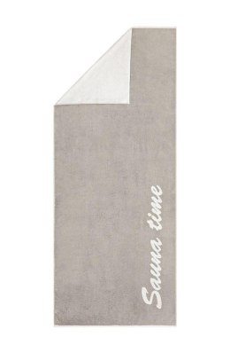 Ręcznik plażowy Saune-Time 80x200 kamienny 70 frotte 480g/m2 100% bawełna Cawoe