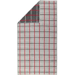 Ręcznik plażowy Square 80x200 antracytowy czerwony 72 frotte 560g/m2 100% bawełna Cawoe
