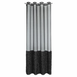 Firana gotowa Marion 140x250 czarna na przelotkach Eurofirany