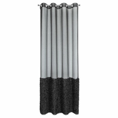 Firana gotowa Marion 140x250 czarna na przelotkach Eurofirany Firana gotowa Marion 140x250 czarna na przelotkach Eurofirany