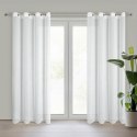 Firana gotowa Selene 140x260 biała na przelotkach Eurofirany Firana gotowa Selene 140x260 biała na przelotkach Eurofirany