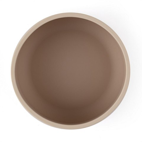 Miseczka z przyssawką silikonowa beżowa dwukolorowa 6m+ PETITE&MARS Miseczka z przyssawką silikonowa beżowa dwukolorowa 6m+ PETITE&MARS