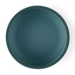 Miseczka z przyssawką silikonowa zielona dwukolorowa 6m+ PETITE&MARS
