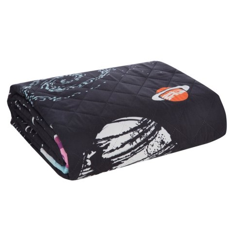 Narzuta na łóżko 170x210 Kids 10 Kosmos czarna kolorowa dziecięca/młodzieżowa D91 Narzuta na łóżko 170x210 Kids 10 Kosmos czarna kolorowa dziecięca/młodzieżowa D91