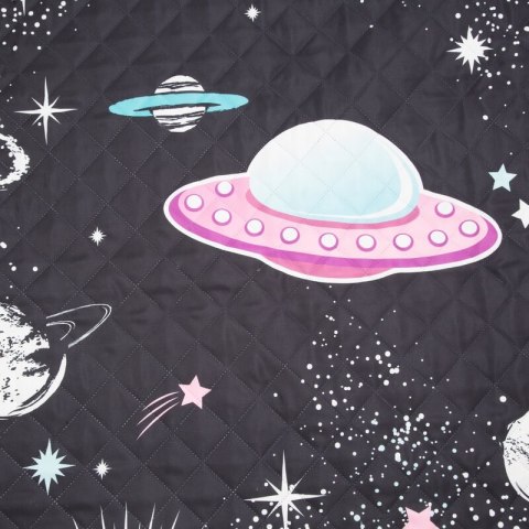 Narzuta na łóżko 170x210 Kids 10 Kosmos czarna kolorowa dziecięca/młodzieżowa D91 Narzuta na łóżko 170x210 Kids 10 Kosmos czarna kolorowa dziecięca/młodzieżowa D91