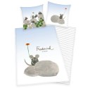 Pościel bawełniana 140x200 Leo Lionni`s myszki błękitna szara poszewka 70x90 H24 Pościel bawełniana 140x200 Leo Lionni`s myszki błękitna szara poszewka 70x90 H24