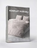 Pościel z mikrofibry 220x200 beżowa kwiaty 4983 A Light 71 Pościel z mikrofibry 220x200 beżowa kwiaty 4983 A Light 71
