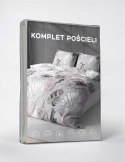 Pościel z mikrofibry 220x200 szara liście monstera 4985 A Light 71 Pościel z mikrofibry 220x200 szara liście monstera 4985 A Light 71