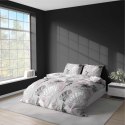 Pościel z mikrofibry 220x200 szara liście monstera 4985 A Light 71 Pościel z mikrofibry 220x200 szara liście monstera 4985 A Light 71