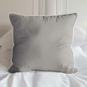 Poszewka satynowa 40x40 beżowa z lamówką Mako Satin 62 Poszewka satynowa 40x40 beżowa z lamówką Mako Satin 62