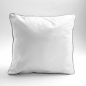 Poszewka satynowa 40x40 biała z lamówką Mako Satin 62 Poszewka satynowa 40x40 biała z lamówką Mako Satin 62