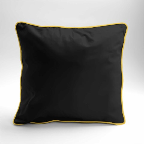 Poszewka satynowa 40x40 czarna z lamówką Mako Satin 62 Poszewka satynowa 40x40 czarna z lamówką Mako Satin 62