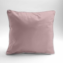 Poszewka satynowa 40x40 różowa pudrowa z lamówką Mako Satin 62