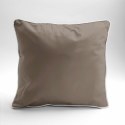 Poszewka satynowa 40x40 taupe z lamówką Mako Satin 62 Poszewka satynowa 40x40 taupe z lamówką Mako Satin 62