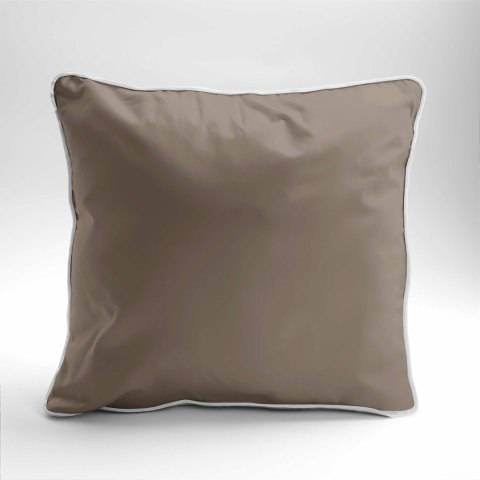 Poszewka satynowa 40x40 taupe z lamówką Mako Satin 62 Poszewka satynowa 40x40 taupe z lamówką Mako Satin 62