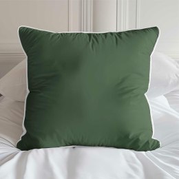 Poszewka satynowa 40x40 zielona z lamówką Mako Satin 62