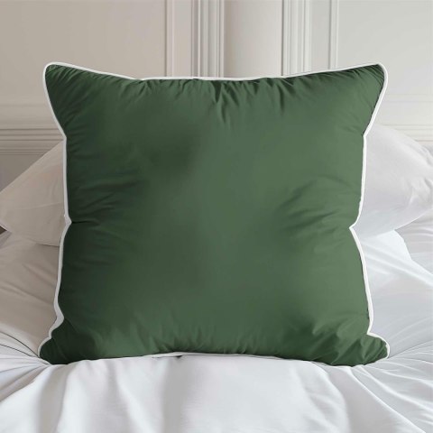 Poszewka satynowa 40x40 zielona z lamówką Mako Satin 62 Poszewka satynowa 40x40 zielona z lamówką Mako Satin 62