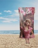Ręcznik plażowy 70x140 Girl 88 różowy dziecięcy bawełniany Ręcznik plażowy 70x140 Girl 88 różowy dziecięcy bawełniany