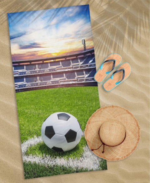 Ręcznik plażowy 70x140 Piłka 86 zielony niebieski dziecięcy bawełniany Ręcznik plażowy 70x140 Piłka 86 zielony niebieski dziecięcy bawełniany