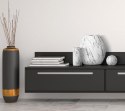 Świecznik ceramiczny 9x8 Sana biały srebrny Eurofirany Świecznik ceramiczny 9x8 Sana biały srebrny Eurofirany