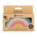 Zabawka układanka silikonowa Rainbow zielona kolorowa 12m+ PETITE&MARS Zabawka układanka silikonowa Rainbow zielona kolorowa 12m+ PETITE&MARS