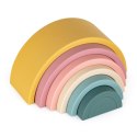 Zabawka układanka silikonowa Rainbow żółta kolorowa 12m+ PETITE&MARS Zabawka układanka silikonowa Rainbow żółta kolorowa 12m+ PETITE&MARS