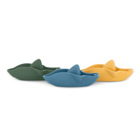 Zabawki kąpielowe silikonowe Sharks 3 szt. 6m+ PETITE&MARS Zabawki kąpielowe silikonowe Sharks 3 szt. 6m+ PETITE&MARS