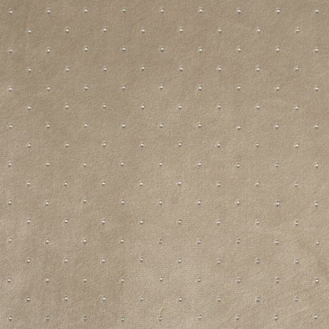Zasłona gotowa Ariadna 140x250 beżowa welurowa zdobiona diamencikami na przelotkach Eurofirany Zasłona gotowa Ariadna 140x250 beżowa welurowa zdobiona diamencikami na przelotkach Eurofirany