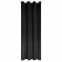 Zasłona gotowa Ariadna 140x250 czarna welurowa zdobiona diamencikami na przelotkach Eurofirany Zasłona gotowa Ariadna 140x250 czarna welurowa zdobiona diamencikami na przelotkach Eurofirany