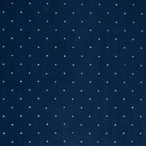 Zasłona gotowa Ariadna 140x250 granatowa welurowa zdobiona diamencikami na przelotkach Eurofirany Zasłona gotowa Ariadna 140x250 granatowa welurowa zdobiona diamencikami na przelotkach Eurofirany