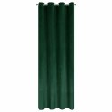 Zasłona gotowa Ariadna 140x250 zielona welurowa zdobiona diamencikami na przelotkach Eurofirany Zasłona gotowa Ariadna 140x250 zielona welurowa zdobiona diamencikami na przelotkach Eurofirany