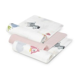 Komplet pieluch Bamboo 3 szt 55x70 Jungla różowy