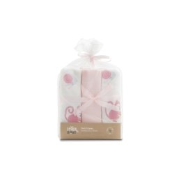 Komplet pieluch Bamboo 3 szt 55x70 Jungla różowy