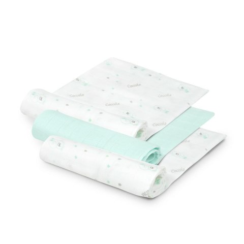 Komplet pieluch Bamboo 3 szt 55x70 Miś miętowy Komplet pieluch Bamboo 3 szt 55x70 Miś miętowy