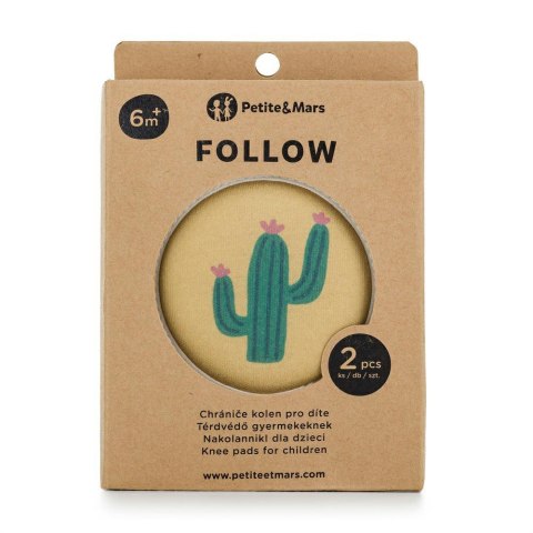 Nakolanniki do raczkowania elastyczne Follow żółte PETITE&MARS Nakolanniki do raczkowania elastyczne Follow żółte PETITE&MARS