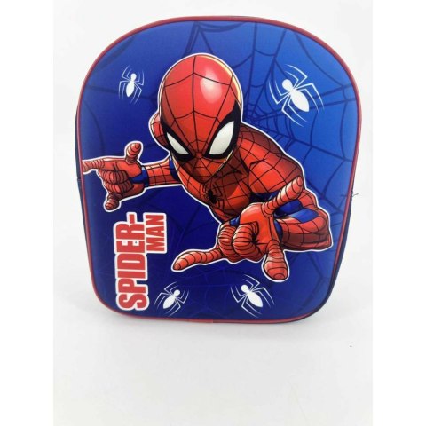 Plecak 3D do przedszkola Spiderman 3 granatowy czerwony P24 Plecak 3D do przedszkola Spiderman 3 granatowy czerwony P24