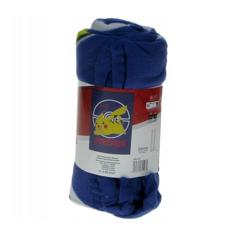 Koc polarowy 100x140 Pokemon granatowy żółty C24 Koc polarowy 100x140 Pokemon granatowy żółty C24