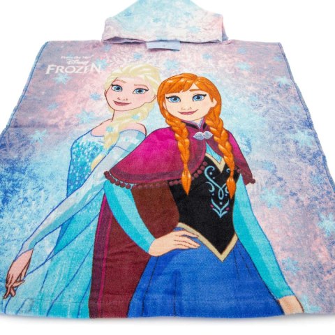 Poncho dla dzieci 50x100 Frozen Anna Elsa różowy ręcznik z kapturem dziecięcy S24 Poncho dla dzieci 50x100 Frozen Anna Elsa różowy ręcznik z kapturem dziecięcy S24