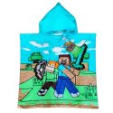 Poncho dla dzieci 50x110 Minecraft ręcznik z kapturem dziecięcy Poncho dla dzieci 50x110 Minecraft ręcznik z kapturem dziecięcy