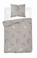 Pościel satynowa 140x200 beżowa kwiaty 4916 A z jedną poszewką Home Satin 80 Pościel satynowa 140x200 beżowa kwiaty 4916 A z jedną poszewką Home Satin 80
