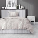 Pościel satynowa 140x200 beżowa liście 4129 C z jedną poszewką Home Satin 80 Pościel satynowa 140x200 beżowa liście 4129 C z jedną poszewką Home Satin 80