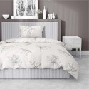 Pościel satynowa 140x200 kremowa kwiaty 4916 B z jedną poszewką Home Satin 80
