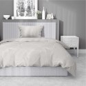 Pościel satynowa 160x200 beżowa liście 4678 B Home Satin 80 Pościel satynowa 160x200 beżowa liście 4678 B Home Satin 80