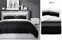 Pościel satynowa 160x200 białą czaran geometria 4917 A Home Satin 80