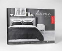 Pościel satynowa 160x200 białą czaran geometria 4917 A Home Satin 80